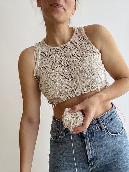 Lace Tank Top Knitting Pattern