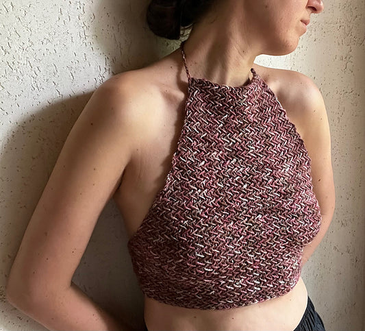 Herringbone Top Knitting Pattern