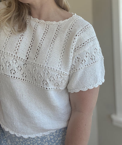 Summer Lace Tee Knitting Pattern