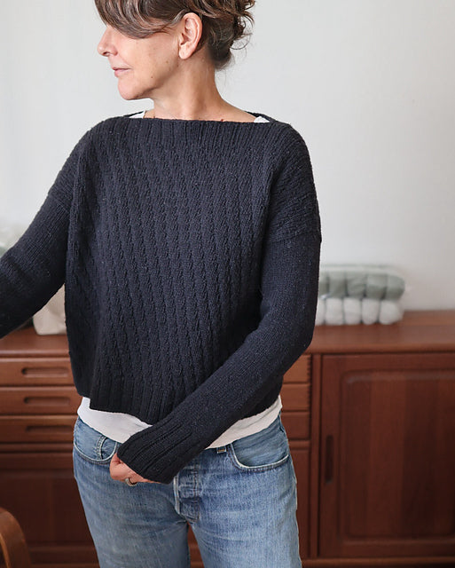 Minimal Boxy Pullover Knitting Pattern