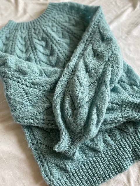 Leaf Lace Sweater Knitting Pattern