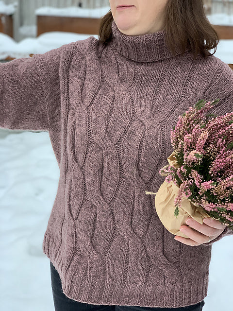 Chunky Cable Sweater Knitting Pattern