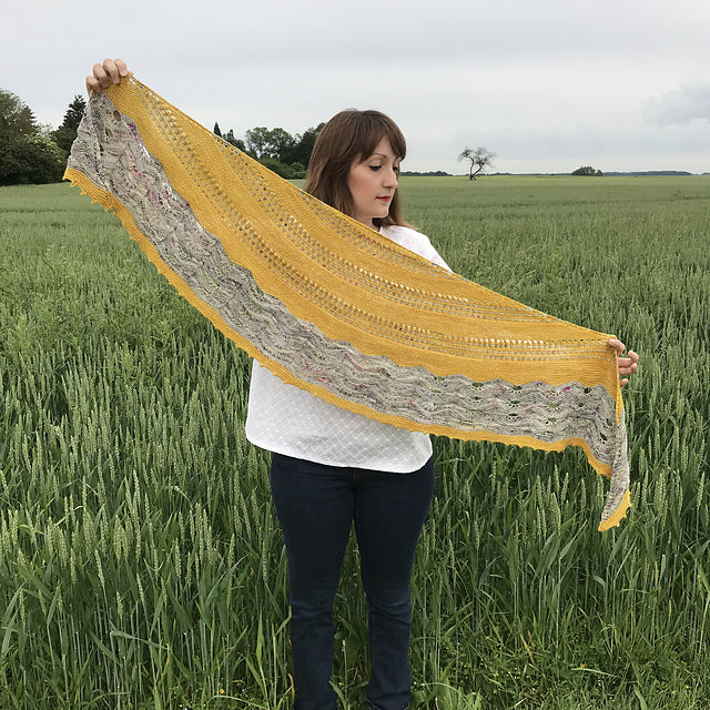 Bobble Lace Shawl Knitting Pattern