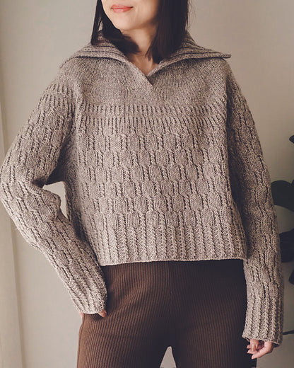 Collared Sweater Knitting Pattern