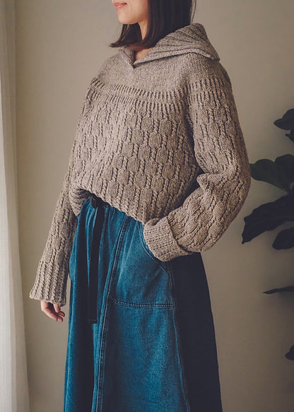 Collared Sweater Knitting Pattern