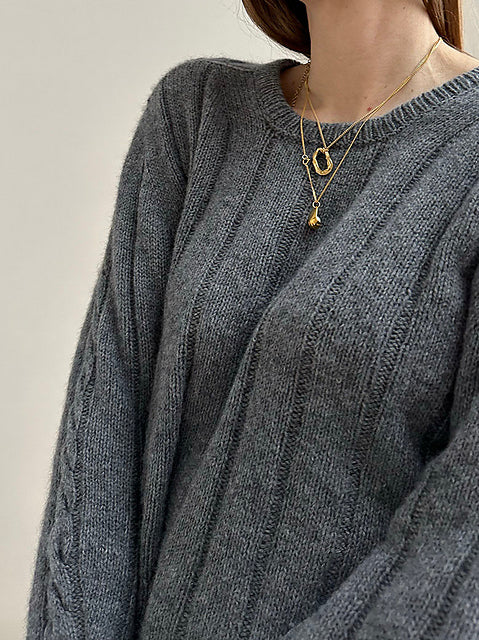 Braidy Sweater Knitting Pattern