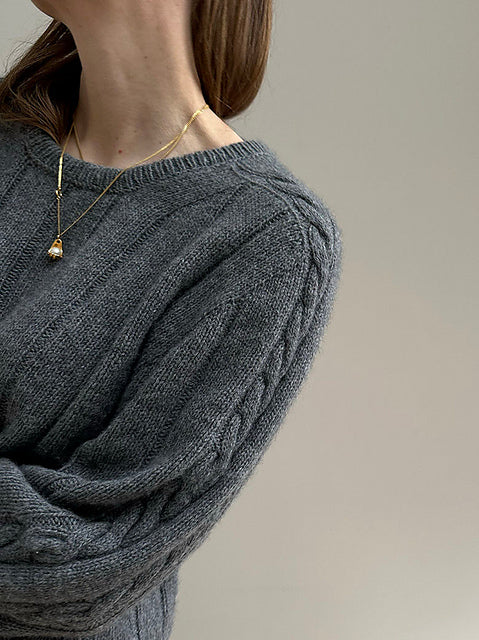 Braidy Sweater Knitting Pattern