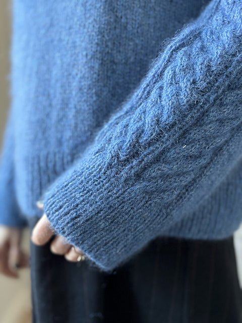 Cable Sleeve Sweater Knitting Pattern