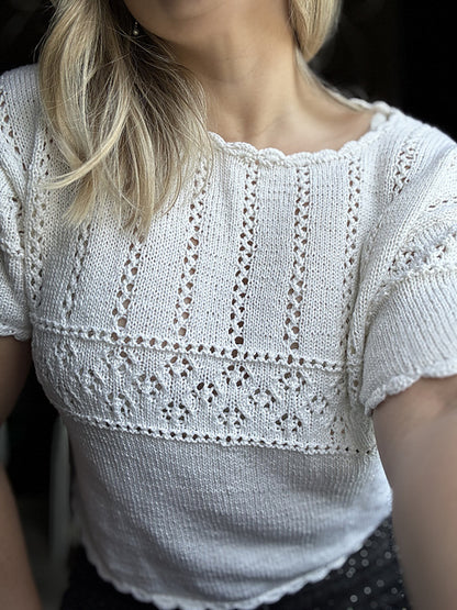 Summer Lace Tee Knitting Pattern