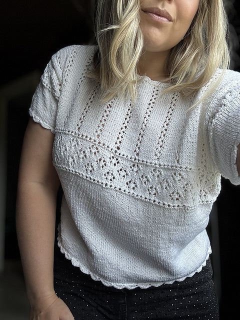 Summer Lace Tee Knitting Pattern