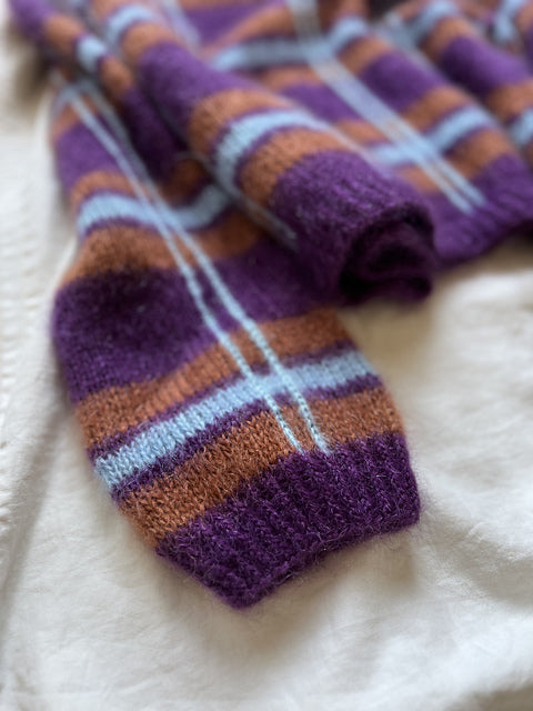 Oversized Stripe Sweater Knitting Pattern