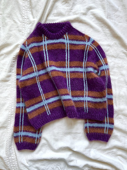 Oversized Stripe Sweater Knitting Pattern
