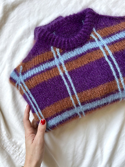 Oversized Stripe Sweater Knitting Pattern