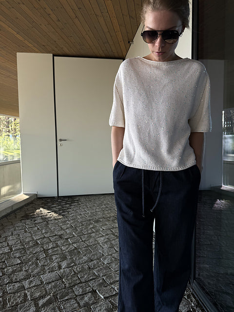 Boat Neck Tee Knitting Pattern