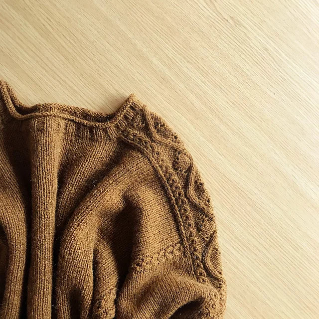 Cable Lace Sweater Knitting Pattern