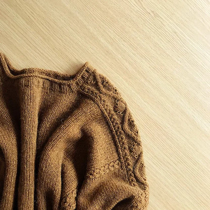 Cable Lace Sweater Knitting Pattern