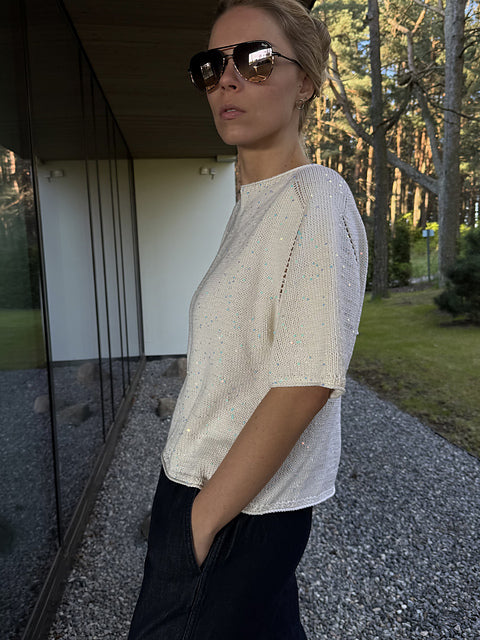 Boat Neck Tee Knitting Pattern