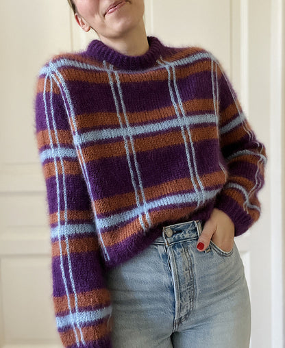Oversized Stripe Sweater Knitting Pattern