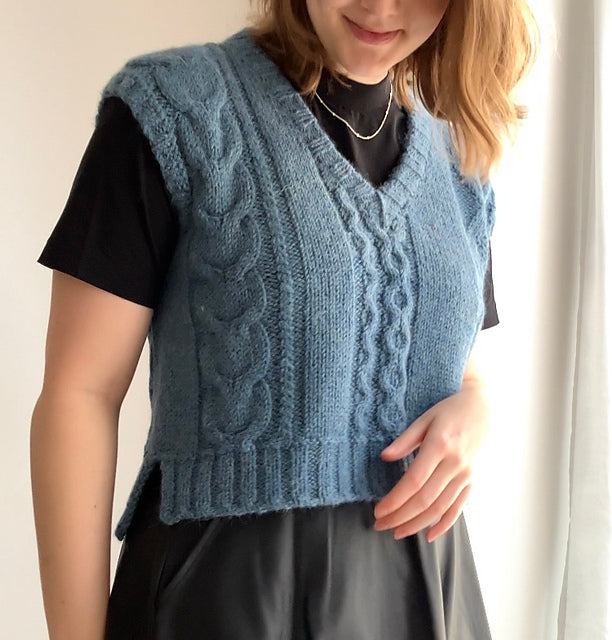 Cable Slipover Knitting Pattern
