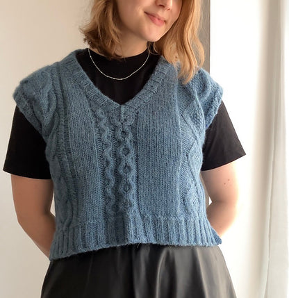 Cable Slipover Knitting Pattern