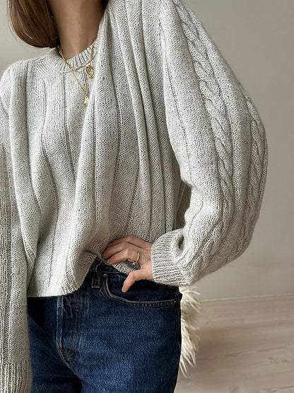 Braidy Sweater Knitting Pattern