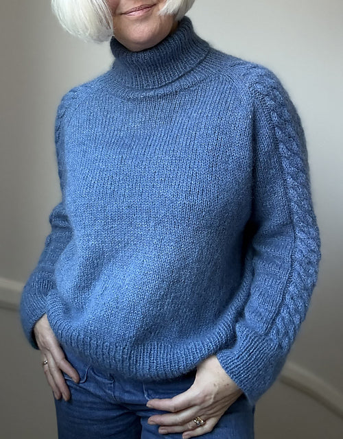 Cable Sleeve Sweater Knitting Pattern