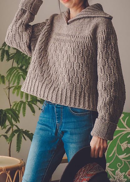 Collared Sweater Knitting Pattern