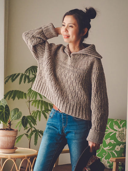 Collared Sweater Knitting Pattern