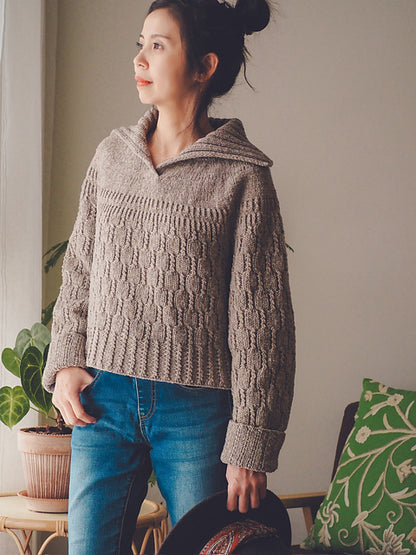 Collared Sweater Knitting Pattern