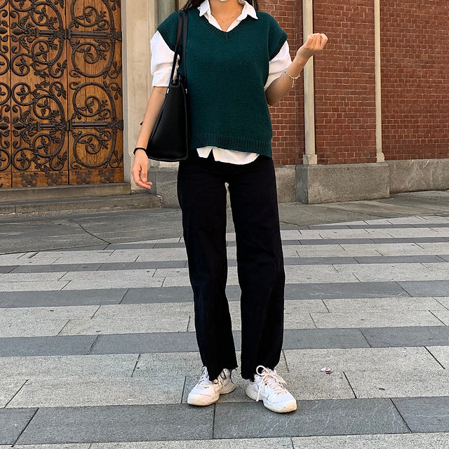 Slipover Vest Knitting Pattern