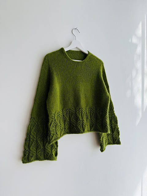 Classic Lace Sweater  Knitting Pattern