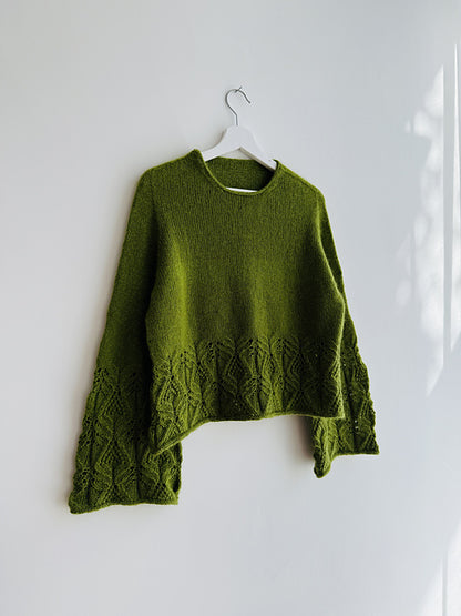 Classic Lace Sweater  Knitting Pattern