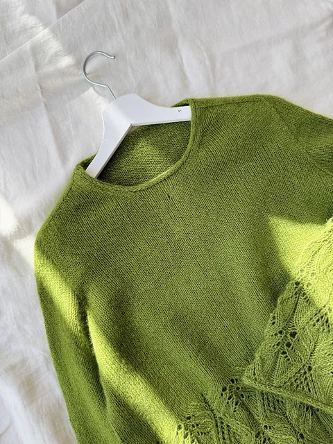 Classic Lace Sweater  Knitting Pattern