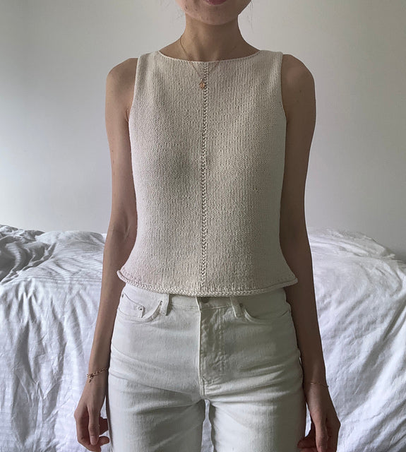 Easy Tank Top Knitting Pattern