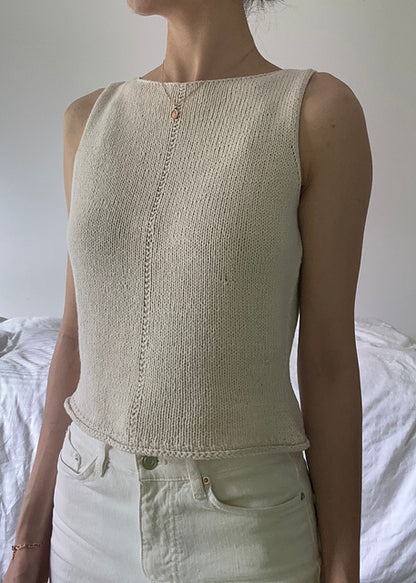 Easy Tank Top Knitting Pattern