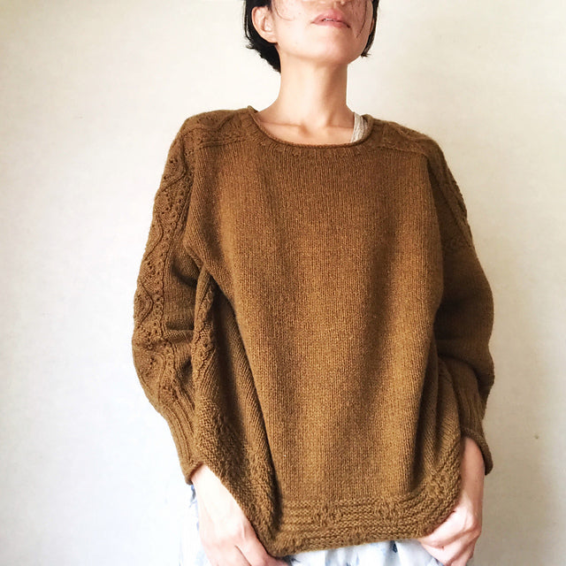 Cable Lace Sweater Knitting Pattern