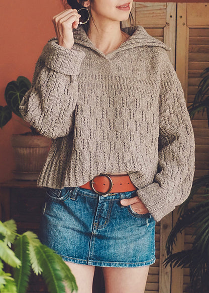 Collared Sweater Knitting Pattern