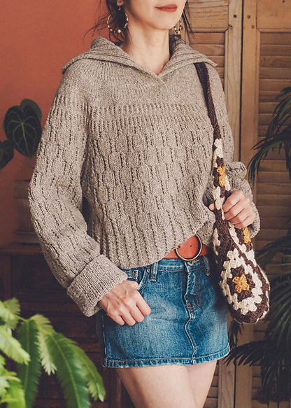Collared Sweater Knitting Pattern
