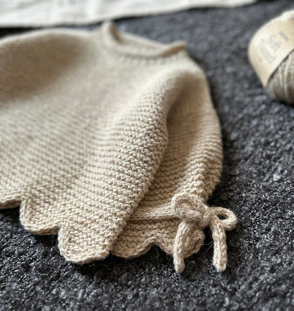 Baby Scallop Sweater Knitting Pattern