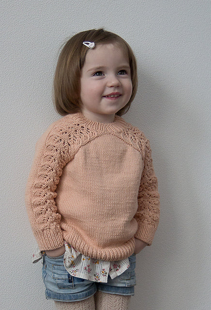 Kids Lace Sweater Knitting Pattern