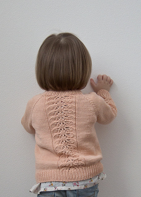 Kids Lace Sweater Knitting Pattern