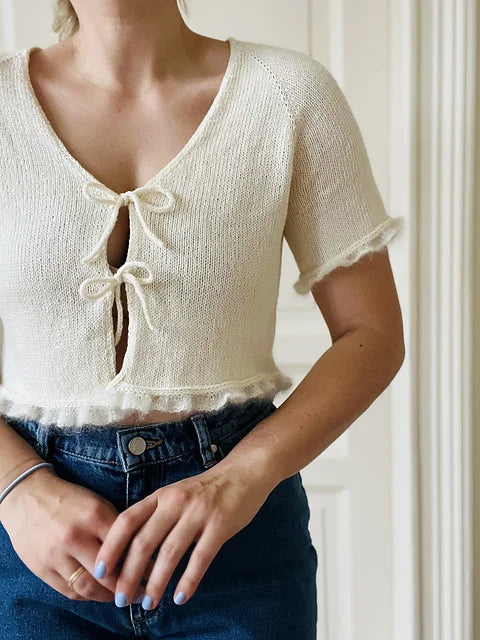 V Neck Top Knitting Pattern