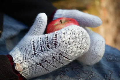 Beaded Lace Mittens Knitting Pattern