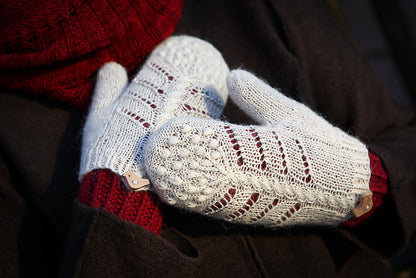 Beaded Lace Mittens Knitting Pattern