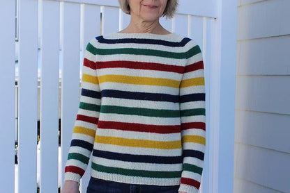 Colorline Sweater Knitting Pattern