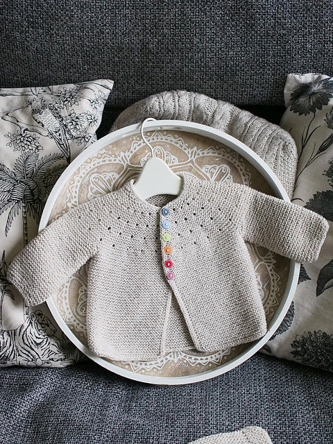 Easy Baby Cardigan Knitting Pattern