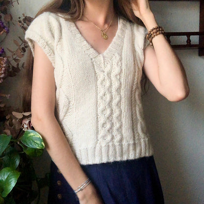 Cable Slipover Knitting Pattern
