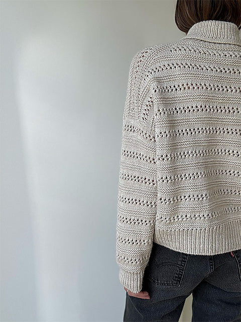 Lacey Rollneck Knitting Pattern