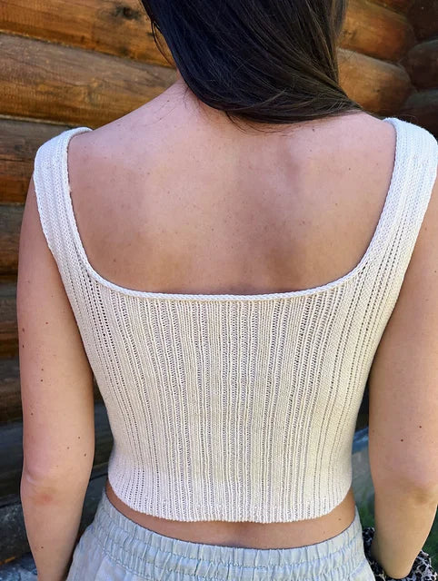 Ribbed Tank Knitting Pattern