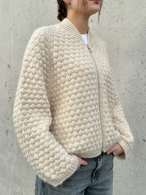 Classic Bomber Cardigan Knitting Pattern